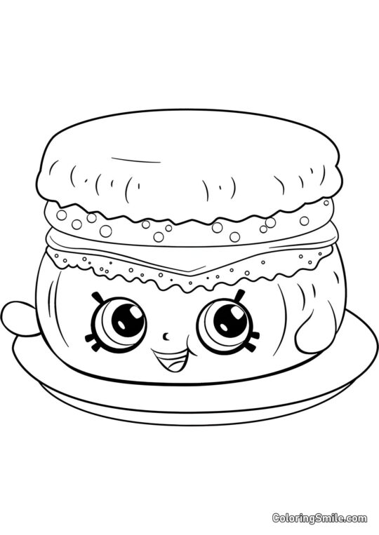 Shopkins Barbie Morgenmad Muffin - Farvelægningsside