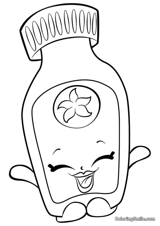 Shopkins Vanilje Vicky - Farvelægningsside