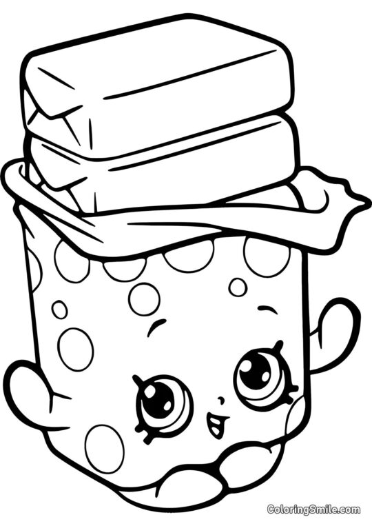 Shopkins Tyggegummi Bobby - Farvelægningsside