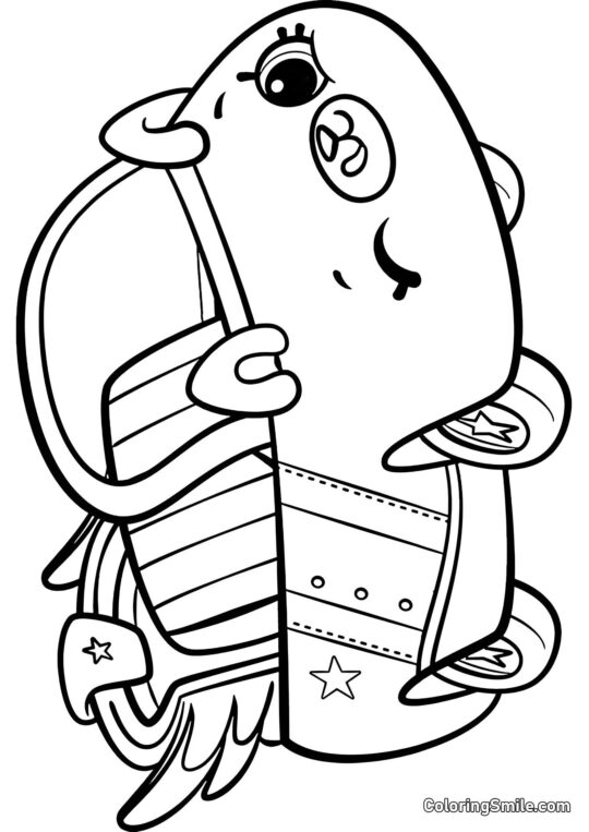 Shopkins Stjerne Bil - Farvelægningsside