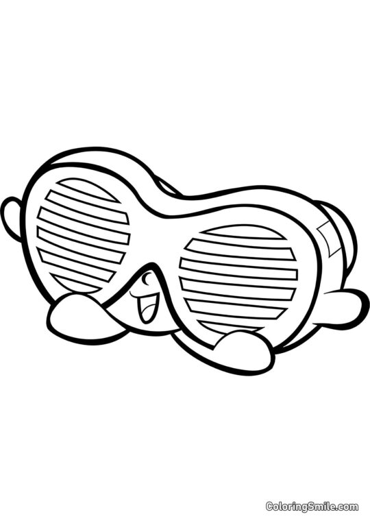 Shopkins Fest Briller - Farvelægningsside