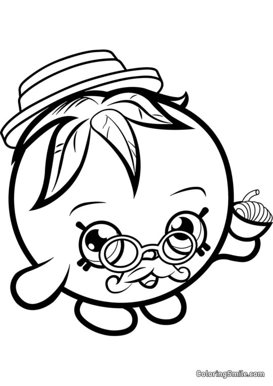 Shopkins Papa Tomat - Farvelægningsside