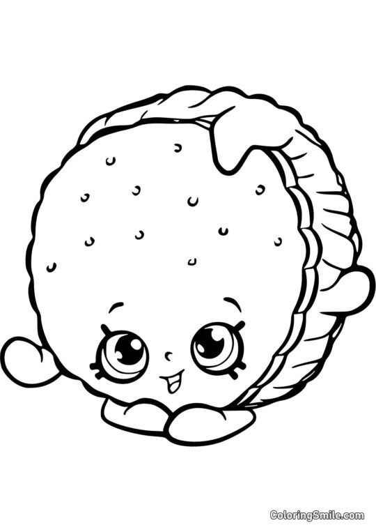 Shopkins Sandwich - Farvelægningsside