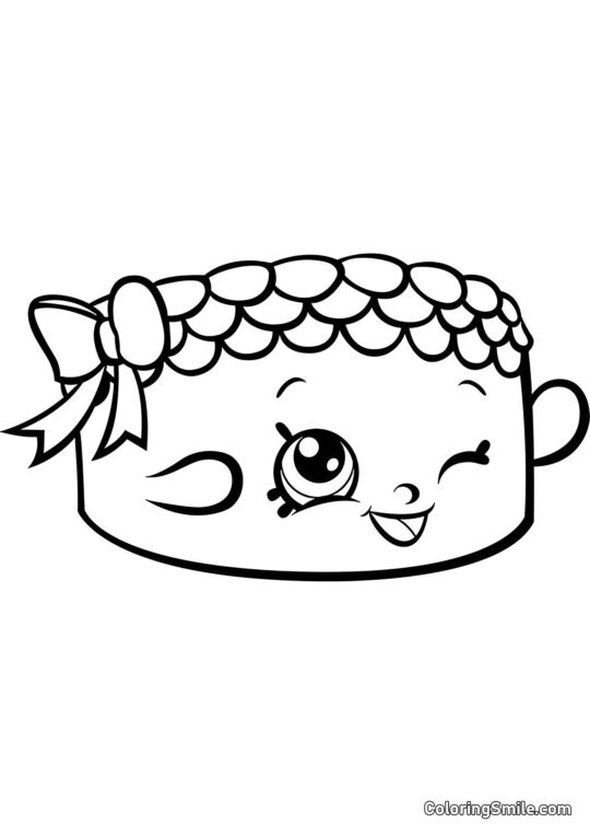 Shopkins Becky Kage - Farvelægningsside