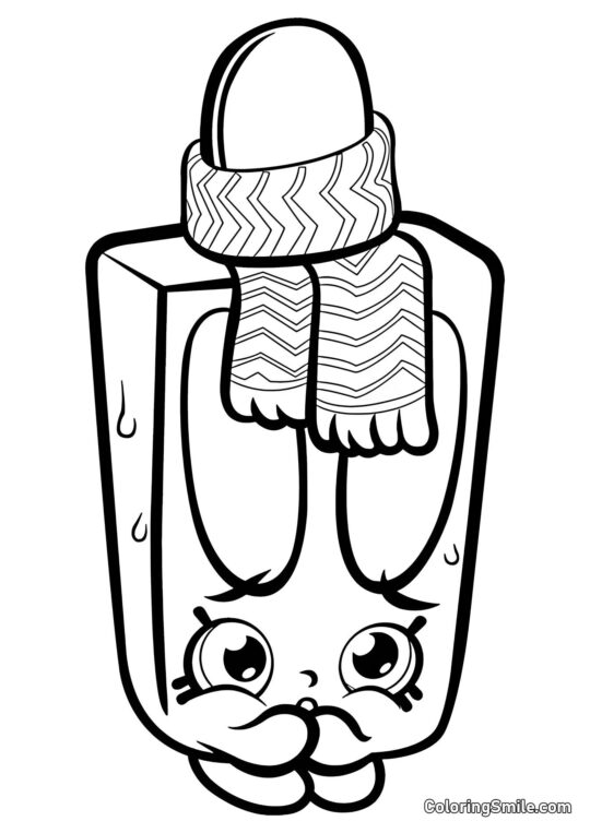 Shopkins Icy Popsi - Farvelægningsside