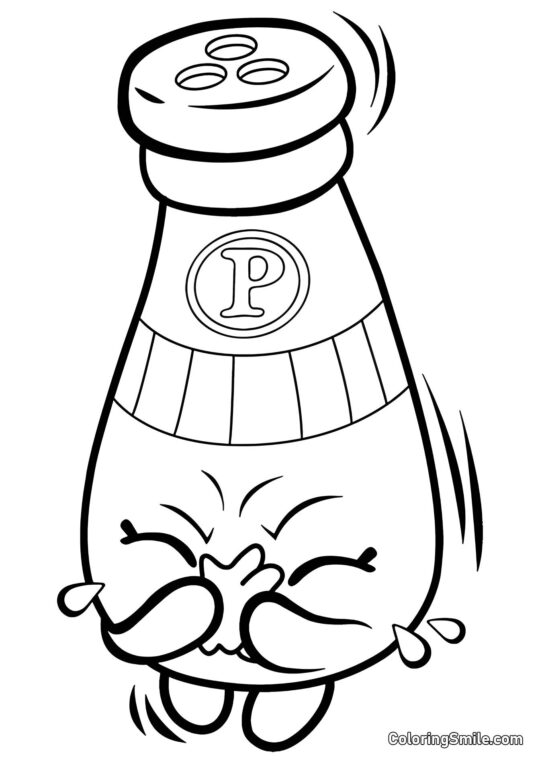 Shopkins Peber - Farvelægningsside