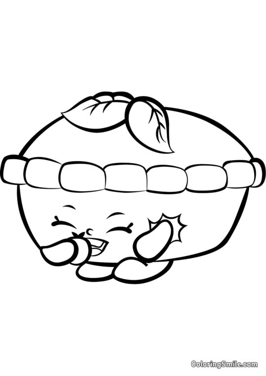 Shopkins Æble Pie - Farvelægningsside