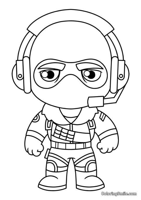 Fortnite Chibi Raptor - Farvelægningsside