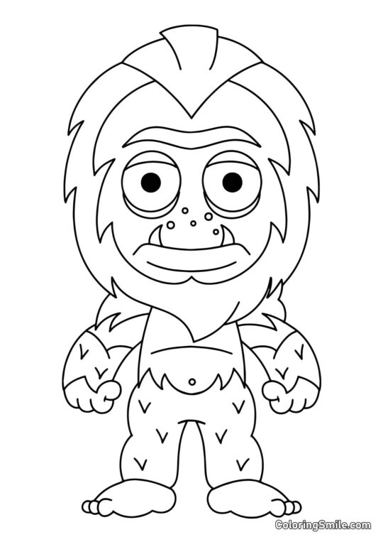 Fortnite Chibi Yeti - Farvelægningsside