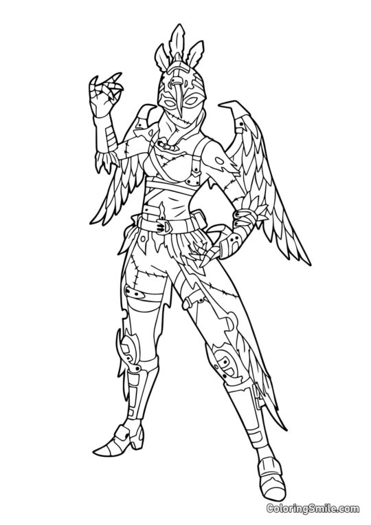 Fortnite Harpy - Farvelægningsside