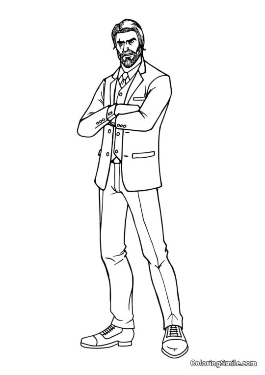 Fortnite Sjælehøster - Farvelægningsside