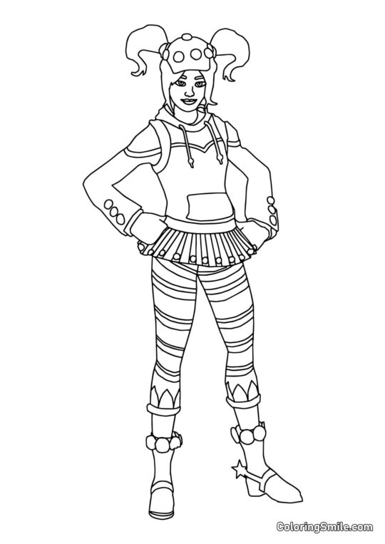 Fortnite Marcipan - Farvelægningsside