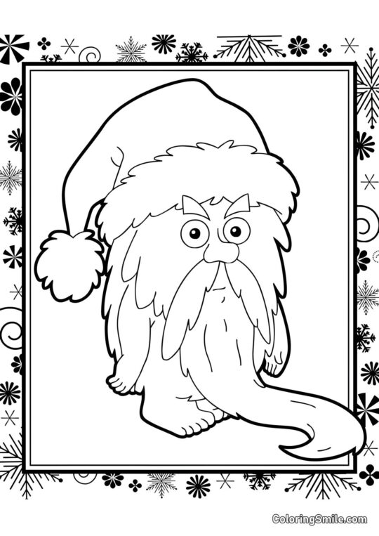 Portræt af Morfar Frost Portræt af Morfar Frost - Farvelægningsside