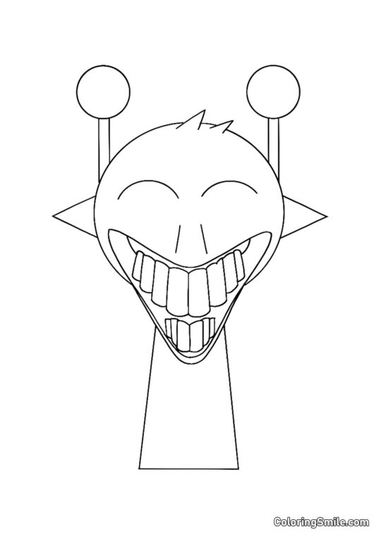 Skræmmende Sprunk Simon - Farvelægningsside