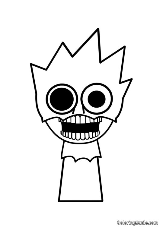 Skræmmende Sprunk OVAKS - Farvelægningsside