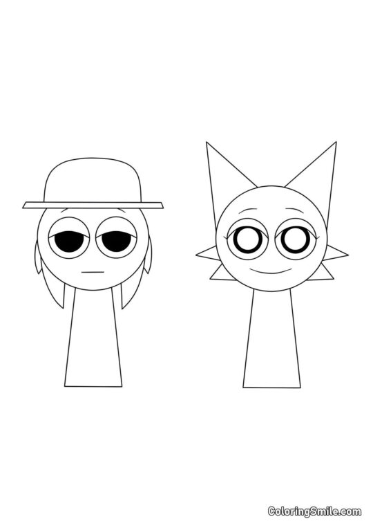 Sprunki Tanner og Venda - Farvelægningsside