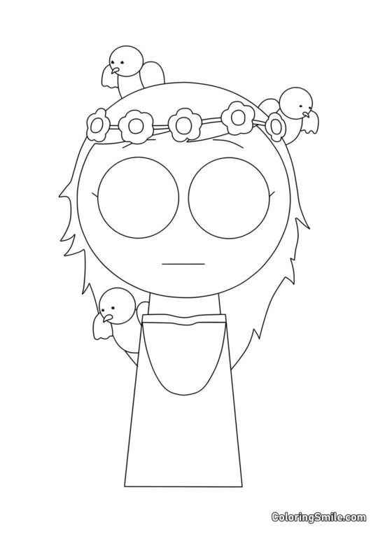 Bonus Sprunk Rosa - Farvelægningsside