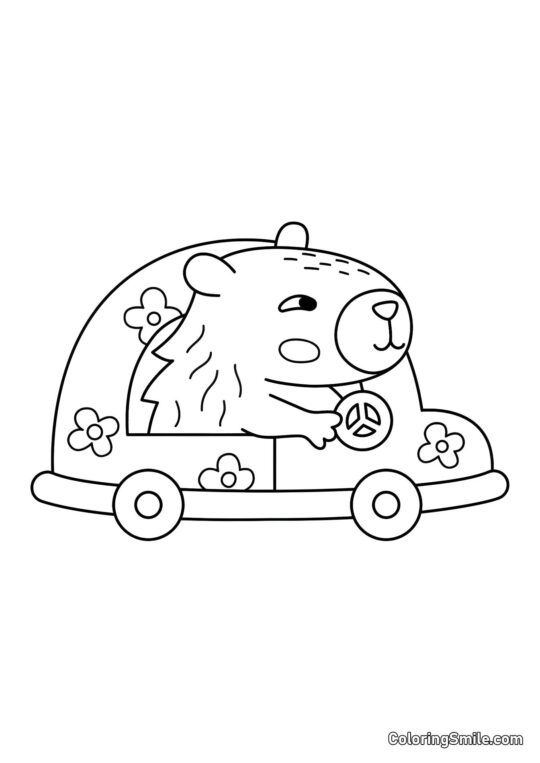 Capybara Pacifist - Farvelægningsside