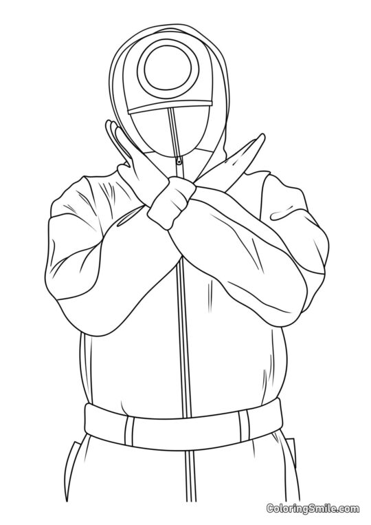 Vagter fra Squid Game 2 - Farvelægningsside