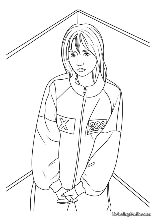 Spiller 222 fra Squid Game 2 - Farvelægningsside