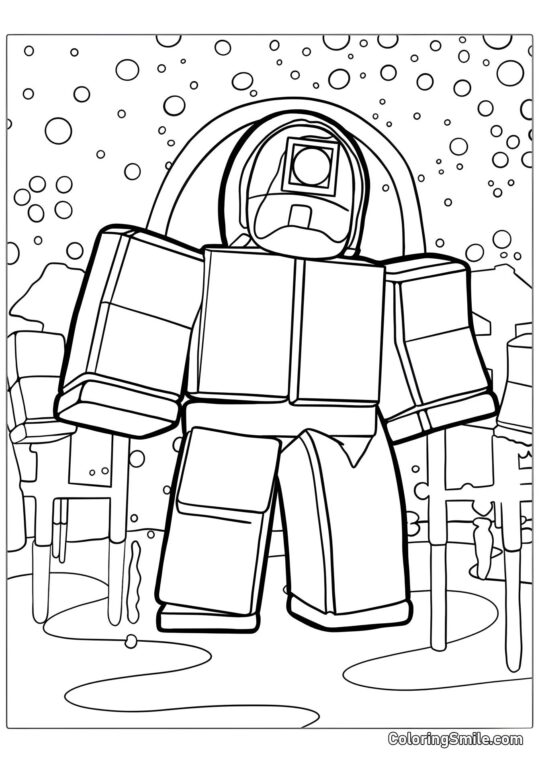 Squid Game i Roblox - Farvelægningsside