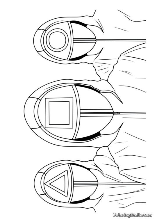 Soldater fra Squid Game 2 - Farvelægningsside