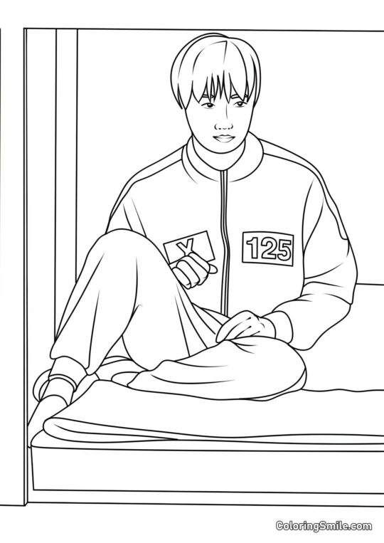 Spiller 125 fra Squid Game 2 - Farvelægningsside