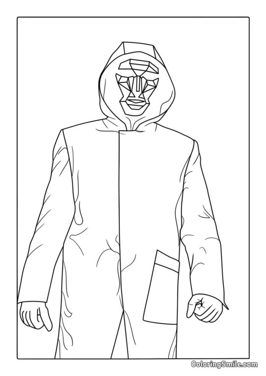 Chef fra Squid Game - Farvelægningsside