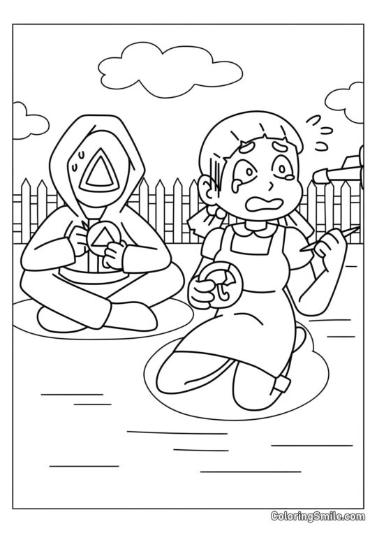 Anden Squid Game - Farvelægningsside