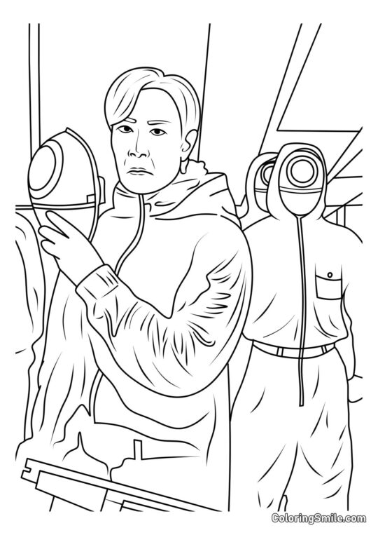 Son Gi-Hun fra Squid Game 2 - Farvelægningsside