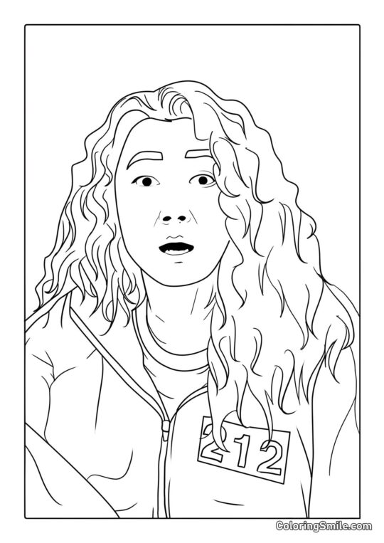 Spiller 112 fra Squid Game - Farvelægningsside