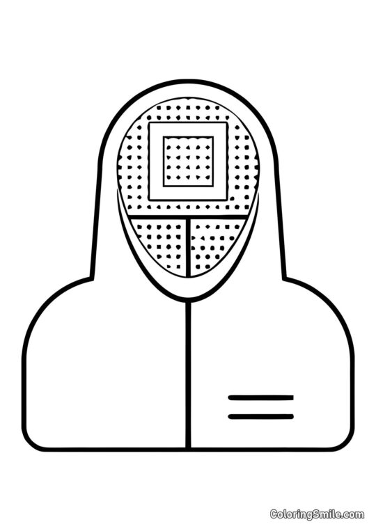 Manager fra Squid Game - Farvelægningsside