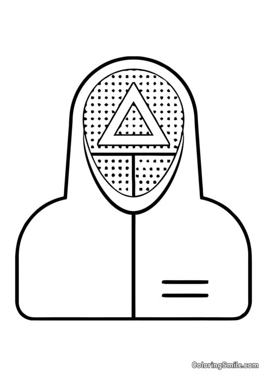 Soldat fra Squid Game - Farvelægningsside