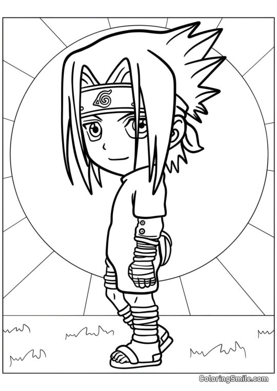 Chibi Sasuke - Farvelægningsside