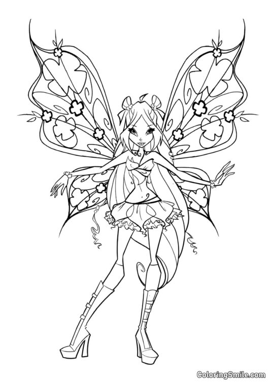 Smuk Fe Flora Smuk Fe Flora - Farvelægningsside