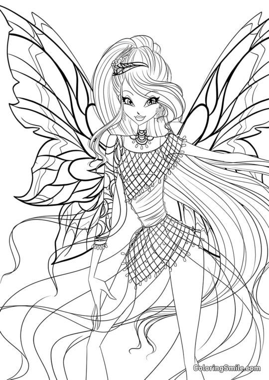 Winx Bloom Bloomix Winx Bloom Bloomix - Farvelægningsside