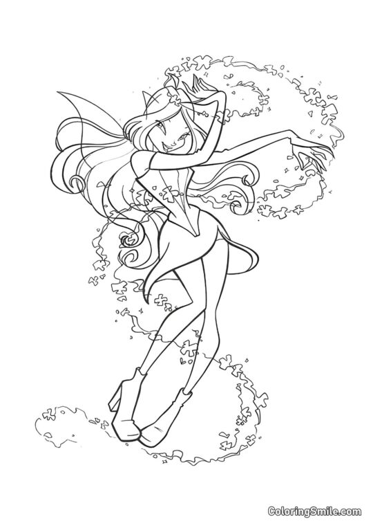 Magisk Fe Flora Magisk Fe Flora - Farvelægningsside