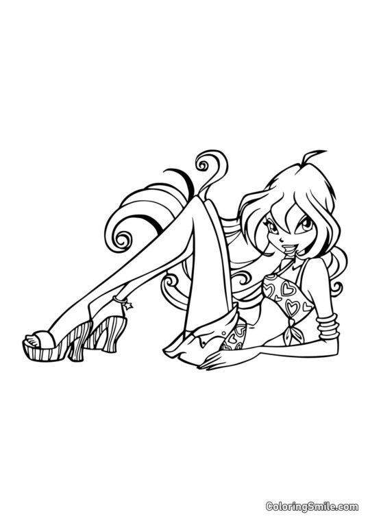 Bloom i en Hjerte-Mønstret Tanktop Bloom i en Hjerte-Mønstret Tanktop - Farvelægningsside