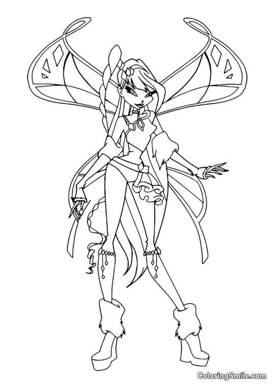 Winx Musa Lovix Winx Musa Lovix - Farvelægningsside