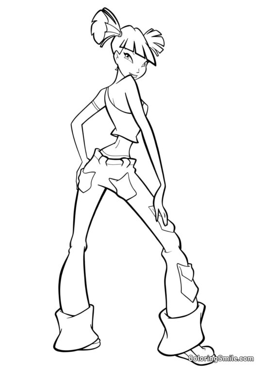 Musa i Al Sin Pragt Musa i Al Sin Pragt - Farvelægningsside