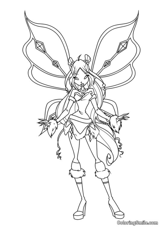 Winx Flora Lovix Winx Flora Lovix - Farvelægningsside