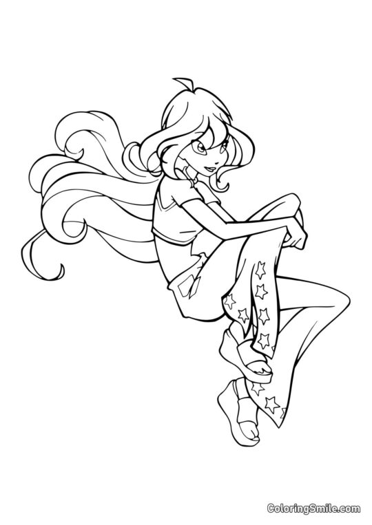 Bloom i Eftertænksomhed Bloom i Eftertænksomhed - Farvelægningsside