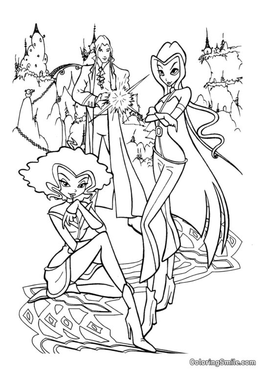 Trixs Snedige Plan Trixs Snedige Plan - Farvelægningsside