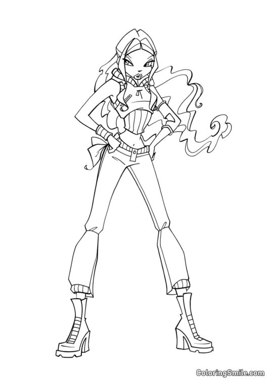 Mistænksom Layla Mistænksom Layla - Farvelægningsside