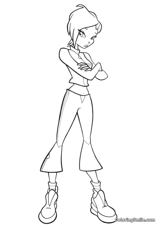 Tecna Krænkede Tecna Krænkede - Farvelægningsside