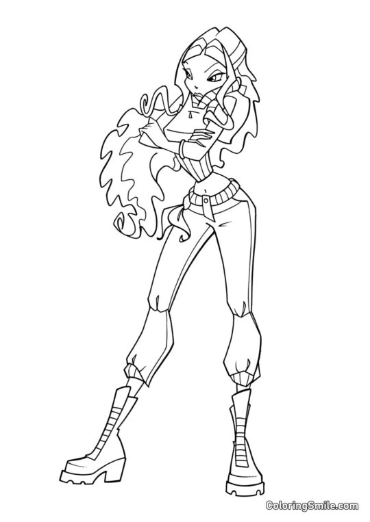 Layla Ser Sur Ud Layla Ser Sur Ud - Farvelægningsside