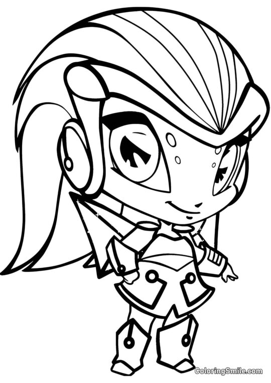 Pixie Digit Pixie Digit - Farvelægningsside