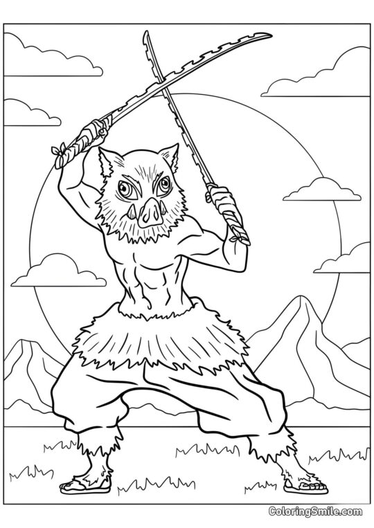 Demon Slayer Inosuke Hashibira Demon Slayer Inosuke Hashibira - Farvelægningsside