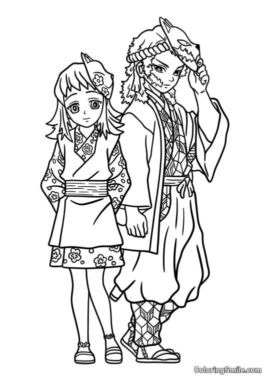 Makomo og Sabito Makomo og Sabito - Farvelægningsside