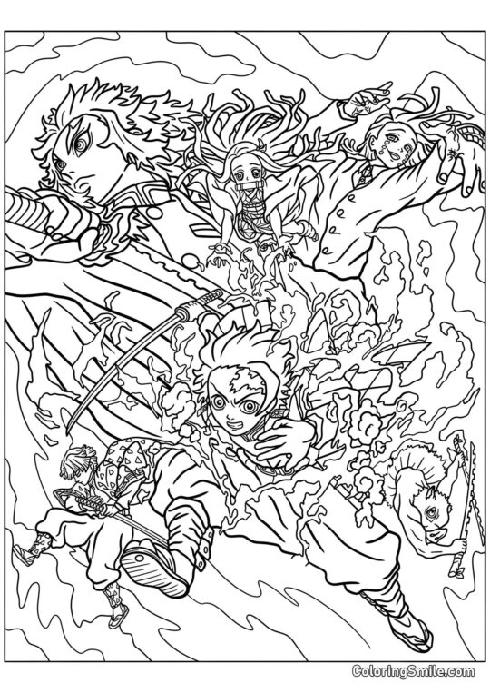 Demon Slayer Kimetsu no Yaiba Demon Slayer Kimetsu no Yaiba - Farvelægningsside